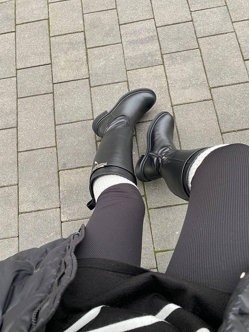 Чоботи жіночі M.KRAFT 9551 чорні (зима євро-хутро, шкіра натуральна) (6171) Коломыя - изображение 8