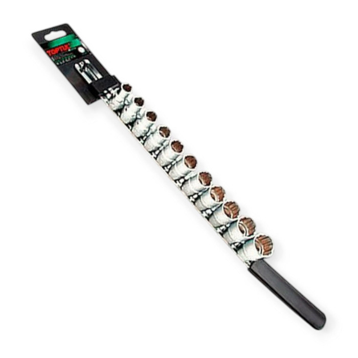 Набір головок 1/2" 11 шт, 8-15,17,19,22 мм "12-гранні" (планка) Мукачево - фото 1