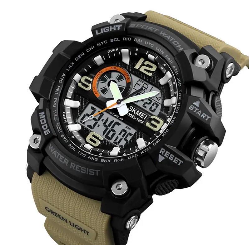 Мужские наручные часы Skmei Disel 1283 Хаки Киев - изображение 1