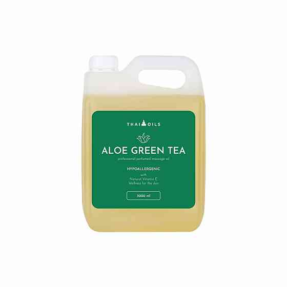 Професійна кокосова масажна олія "Thai Oils" "Aloe green tea" 3000 ml Київ