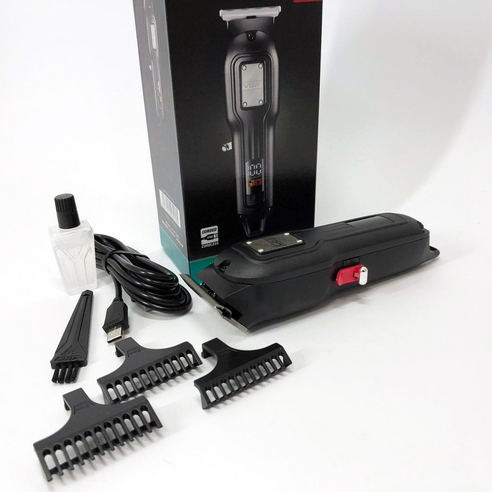 Домашня машинка акумуляторна для стрижки волосся VGR, Машинка для різних стрижок акумуляторна ZC-69 Львів - фото 13