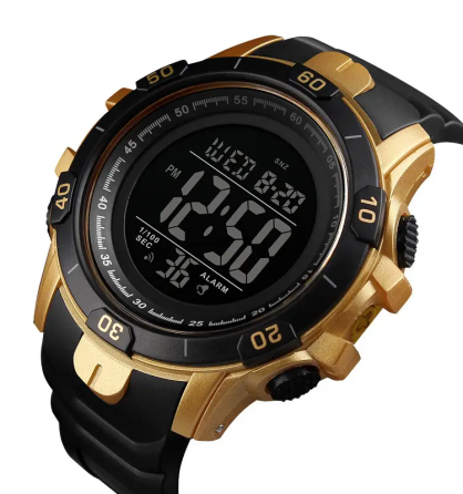 Мужские спортивные часы Skmei 1475 Золотистый Киев