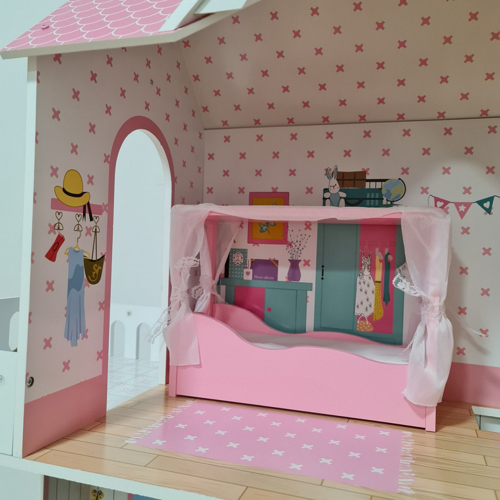 Кукольный домик деревянный игровой для Барби AVKO Вилла Севилья + кукла Киев - изображение 5