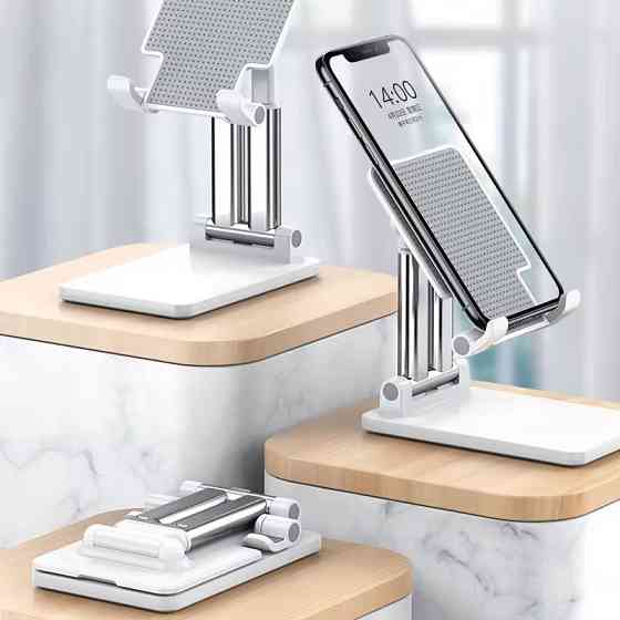 Підставка-тримач настільна для телефону JK007, складна, біла Кам'янець-Подільський