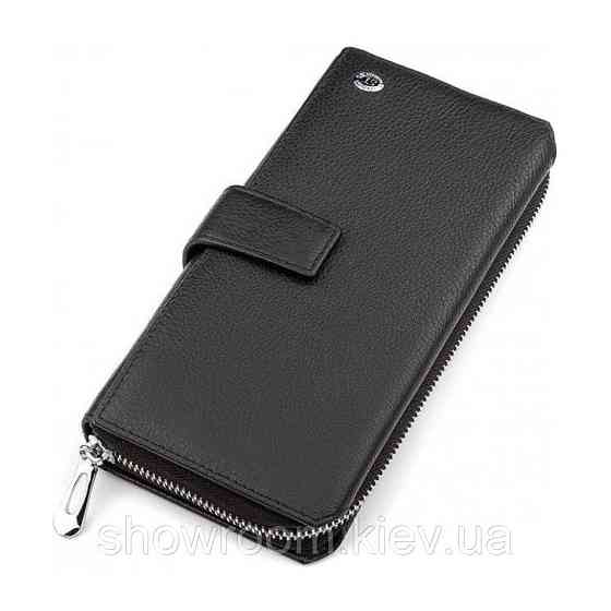 Мужской кожаный функциональный клатч Leather Collection (822) Киев