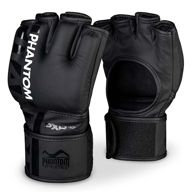 Рукавиці для ММА Phantom APEX Black L/XL (капа у подарунок) Кам'янське - фото 2