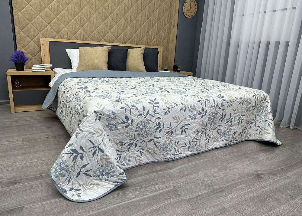 Покривало Decorator Isadora 210х215 см с разноцветным цветочным принтом (85-169) Київ - фото 5