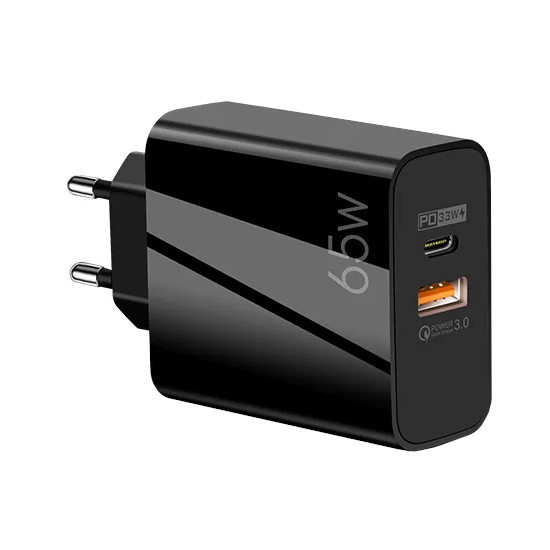 Зарядка швидка 65Вт USB Type-C PD QC AC Prof F002 Киев - изображение 1