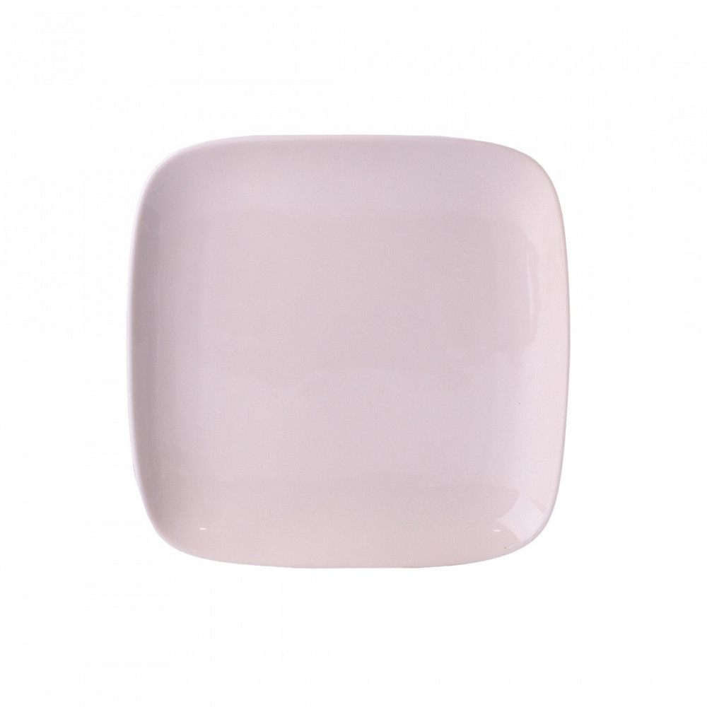 Тарілка обідня квадратна з порцеляни 20х20 см біла HP602 Київ - фото 2