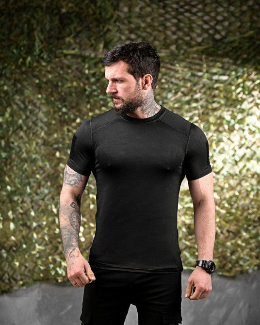 Комплект змінних футболок чорних ДЛ7040 Одеса - фото 3