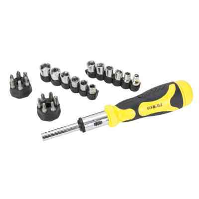 Викрутка Sigma з реверсом + торцеві насадки 1/4” 27шт CrV (4002121) Вінниця