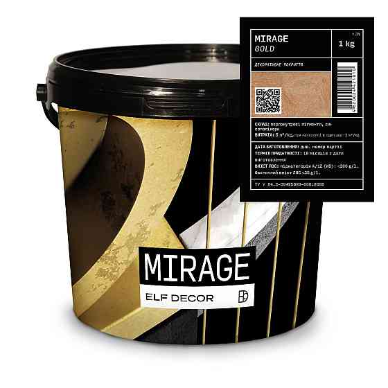 Mirage (Міраж) Gold декоративна перламутрова фарба , 1 кг Харків