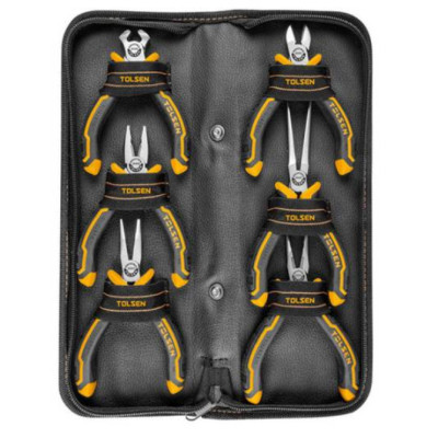 Плоскогубці Tolsen міні 6 шт, Ерго рукоятки (10359) Вінниця - фото 1