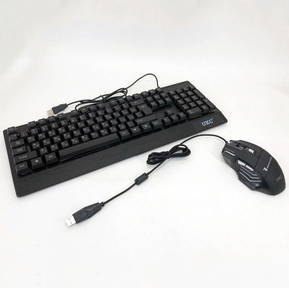 Клавиатура+мышка UKC с LED подсветкой от USB M-710, клавиатура игровая с подсветкой и мышкой VH-12 Львов - изображение 19
