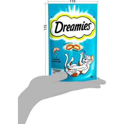 Лакомство для котов Dreamies с лососем 60 г (4008429037962) Винница