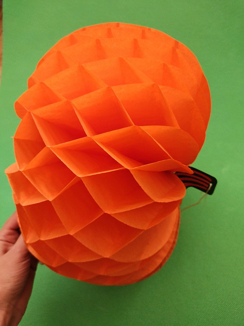 Гирлянда тыква на Хэллоуин соты 30 см оранжевый Киев - изображение 4