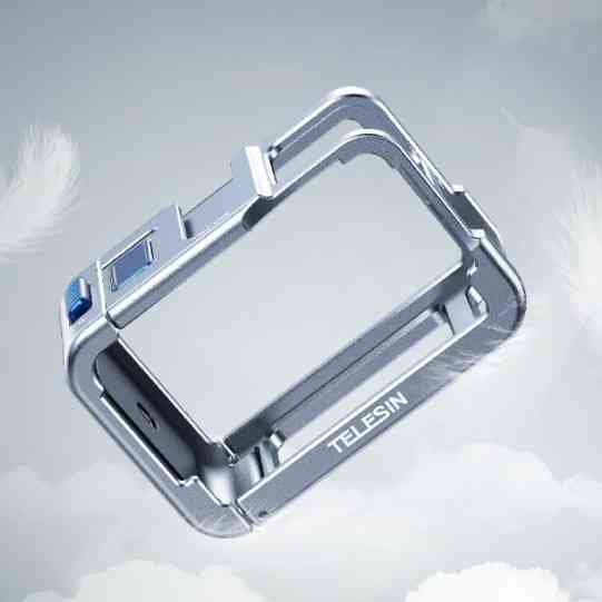 Алюмінієва рамка DJI Action 5 Pro/4/3 легка швидкознімна чорна Telesin S6-FMS-13BK-TDJ-1 Київ