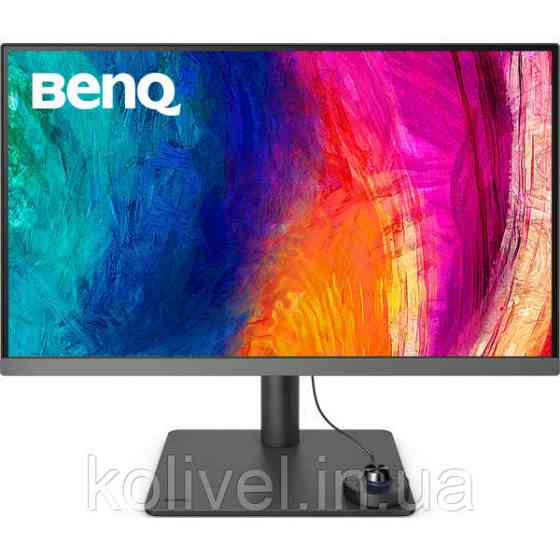 TFT 27" BenQ PD2706U, 4K UHD, IPS, 99% sRGB, HDR10, HDMI, DP, USB-C, USB-hub, HAS, колонки (9H.LLJLB.QBE) Київ
