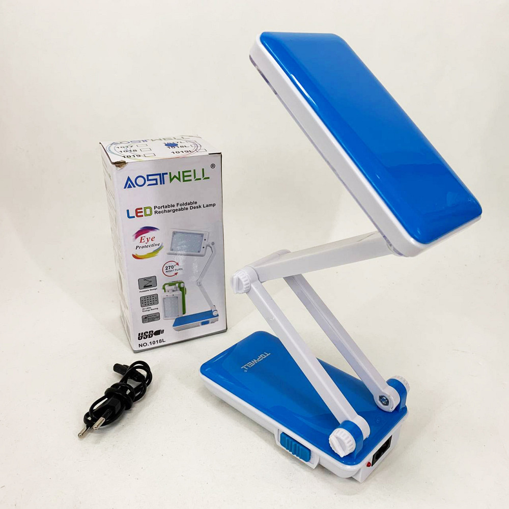 Настільна лампа Topwell 1019 Синя акумуляторна світлодіодна регуляція рівня нахилу. Колір: синій ZD-12 Львів - фото 6