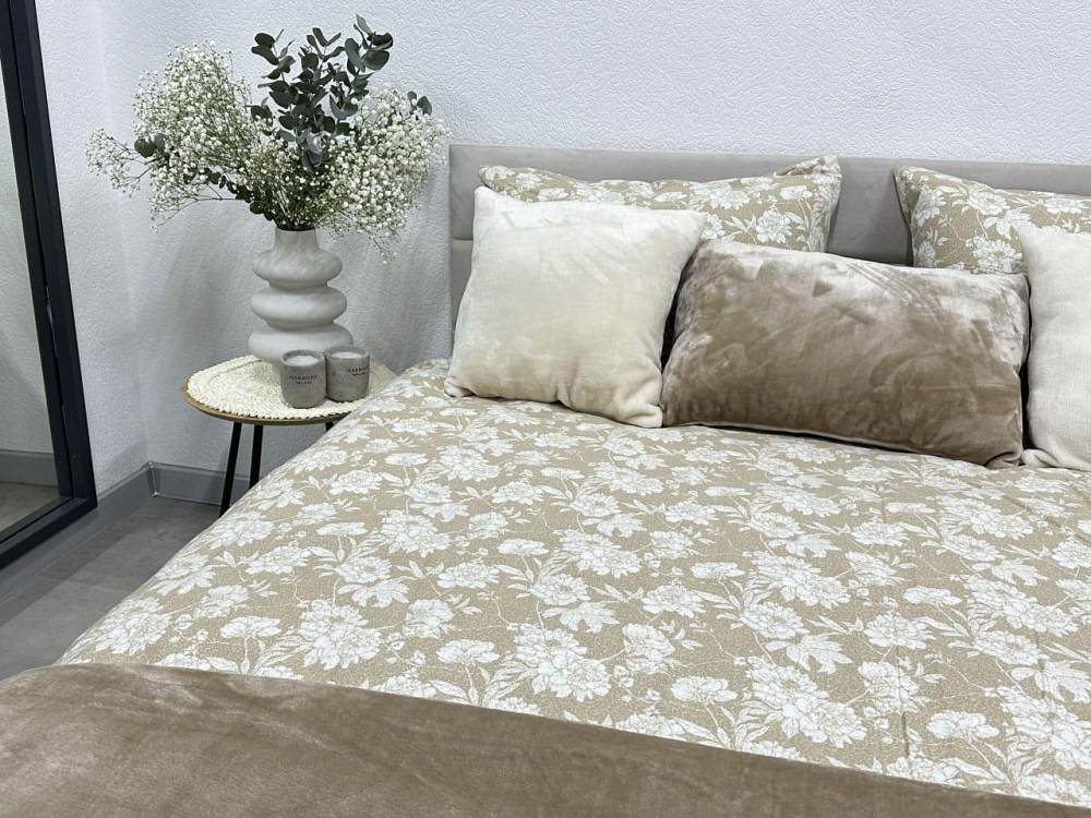 Ecotton Комплект постільної білизни Ecotton двоспальний 180х215 см бежевий (267262) Коломия - фото 7