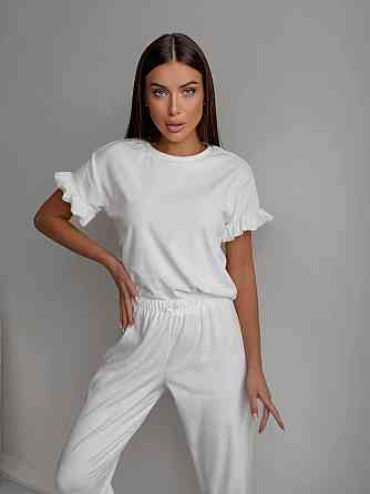 Женская стильная домашняя велюровая пижама Одесса