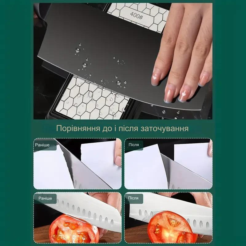 Алмазна точила для ножів ножиць брусок камінь 600 Grit (369810531) Київ - фото 5