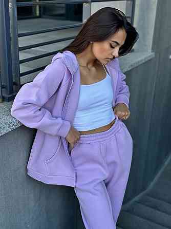 Женский теплый костюм на флисе Сиреневый 42/44 Харьков