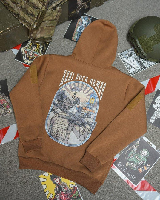 Худии CELEO на флисе Далі Бога немає кайот   ВТ3882 Одеса - фото 1