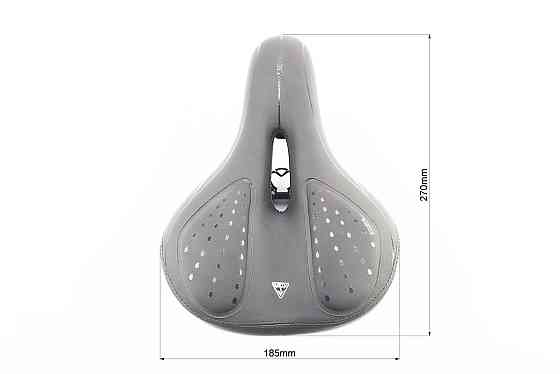 Сидіння ХВЗ 270x185мм з гелевими вставками, чорне Київ