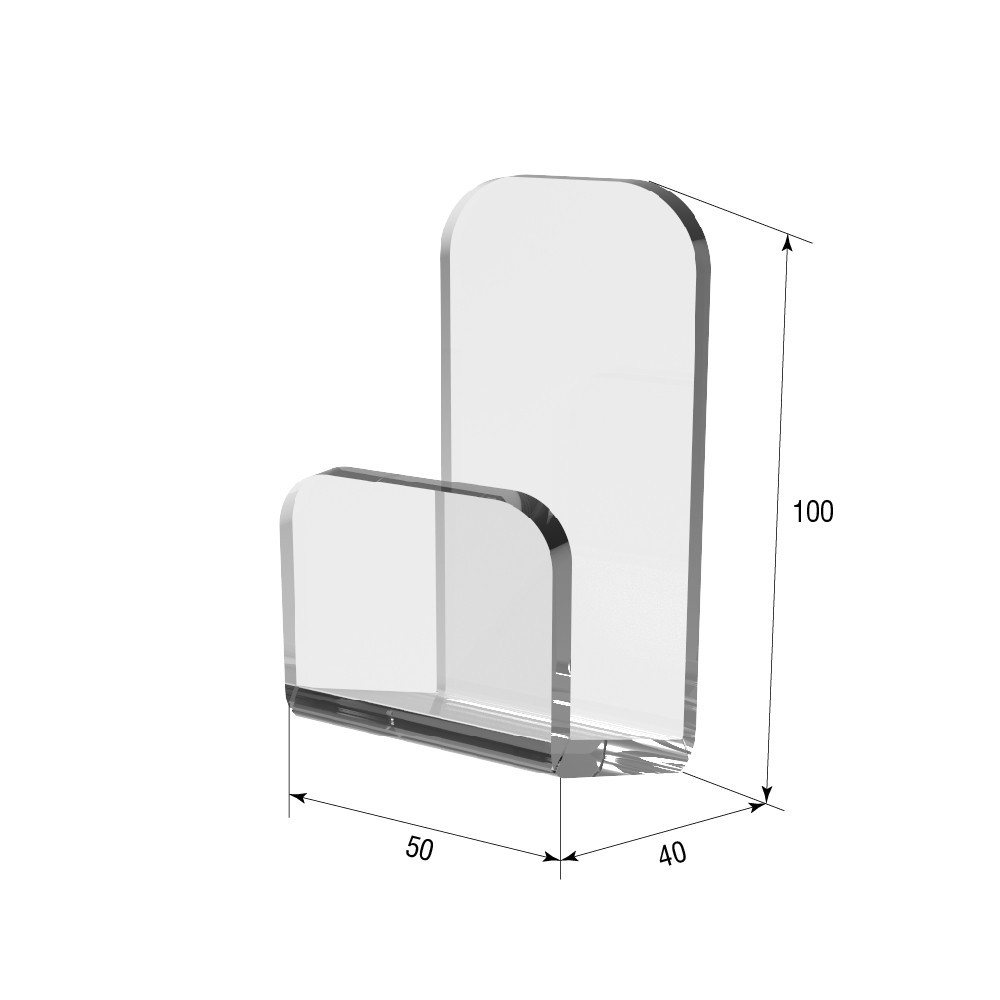 Гачок з акрилу 50х40х100 Київ - фото 3