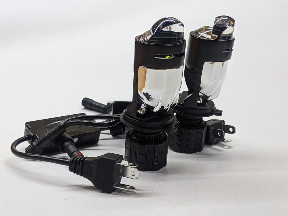 Світлодіодні лінзи Bi-LED EA Light X Y9 H4 Mini Lens 1.4" 6000k 11000lm 80w/SET 12-24v Харків - фото 1