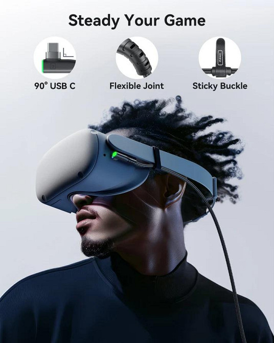 Високошвидкісний кабель для заряджання та підключення VR INIU DI-401 5м Луцьк - фото 4