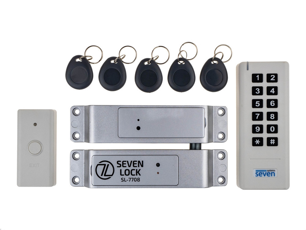 Беспроводной комплект контроля доступа SEVEN LOCK SL-7708 white Киев - изображение 1