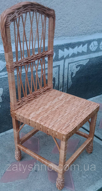 Стільчик кухонний із лози високий Київ - фото 2