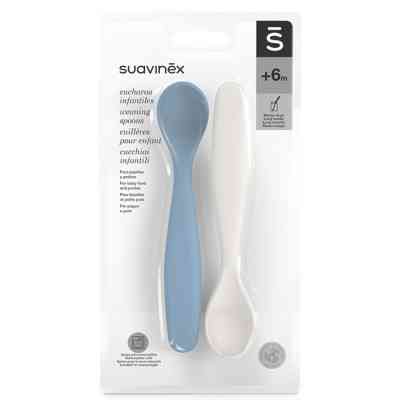 Набір дитячого посуду Suavinex Go natural, ложок, сіро-блакитний, 2 шт. (308048) Вінниця