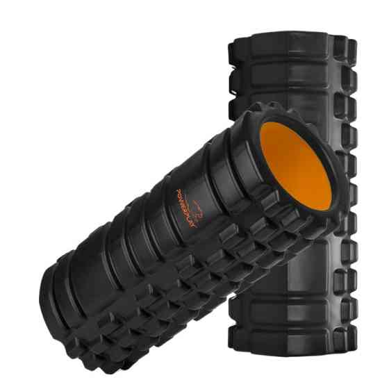Масажний ролик (роллер) PowerPlay 4025 Massage Roller Чорно-помаранчевий (33x15см.) Кам'янське