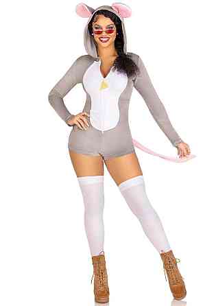 Комбинезон-костюм мышки Leg Avenue Comfy Mouse L, с капюшоном Sex Aura Киев