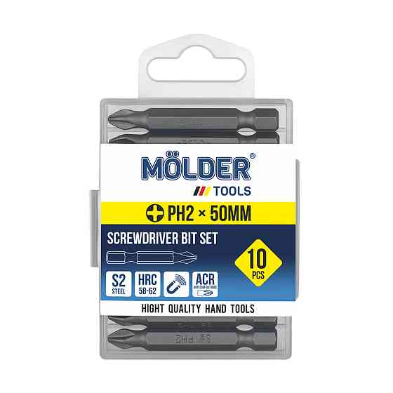 Набір біт Molder PH2x50мм 10шт Львів
