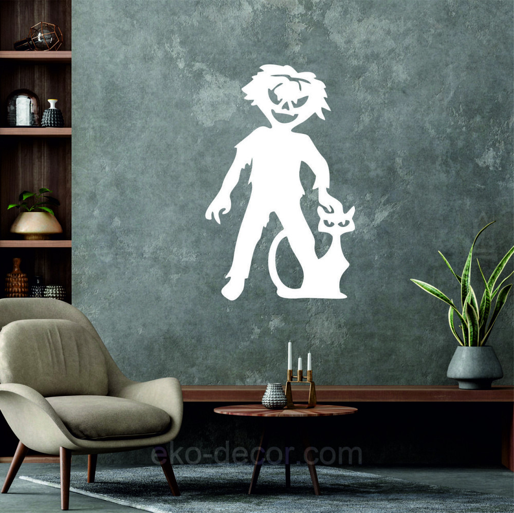 Декоративне настінне Панно «Сілует дітей. Гелловін», Декор на стіну 70*44 см, Білий Київ - фото 6