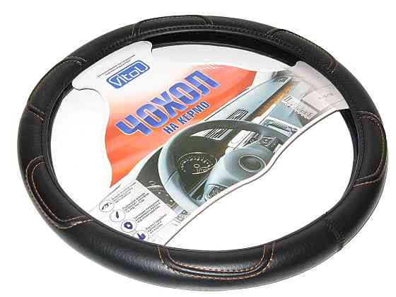 Обплетення 16113 L чорна шкірозамінник (коричн. нит.) Вінниця