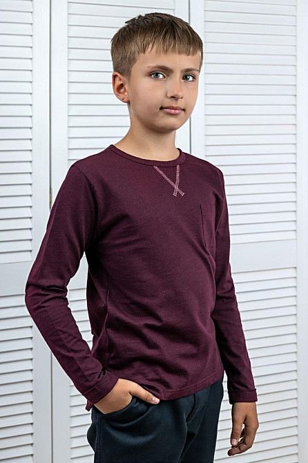 Джемпер для хлопчика (кольори:сірий, бордовий, хакі ) 158 топ Крохатушка одяг Київ - фото 1