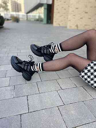 Кроссовки женские M.KRAFT черные натуральная кожа+замша осень-зима 38р.39р. (21042/1) Коломия