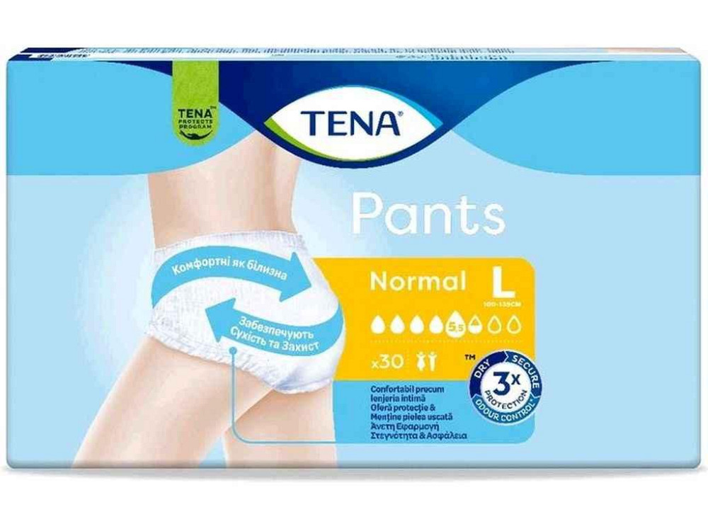 Подгузники-трусики для взрослых Normal Large 30шт ТМ TENA Киев - изображение 1