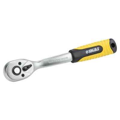 Трещотка Sigma с изогнутой ручкой 3/8" 200мм 72T CrV (6050081) Винница