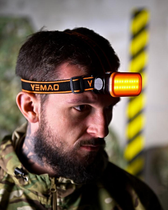 Налобний ліхтарик YM-309 з червоним світлом ПП8146 Одеса - фото 1