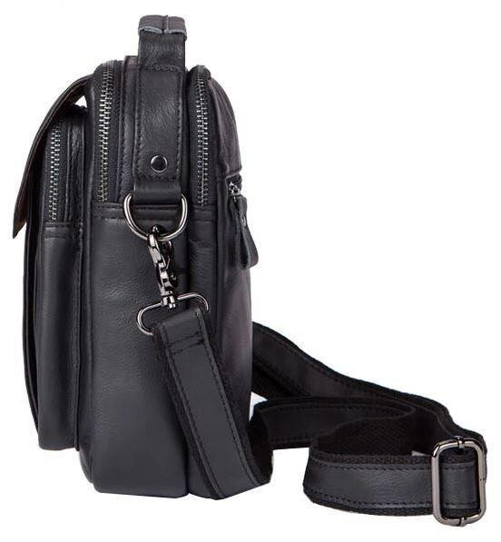 Сумка мужская кожаная Vintage 14816 Черная Киев - изображение 2