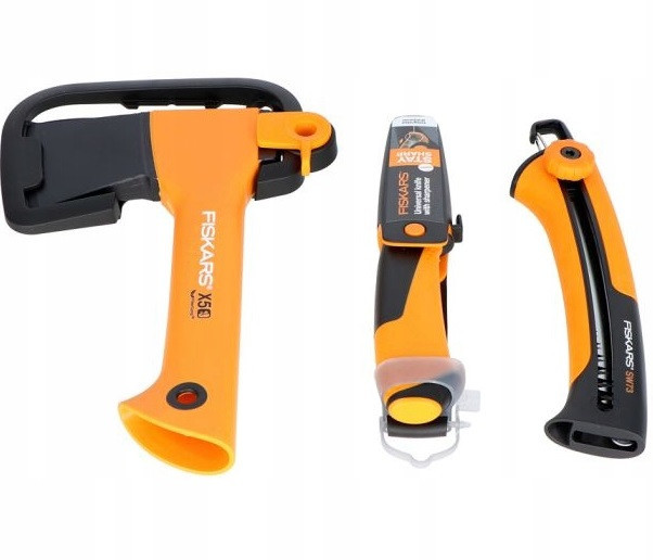 Універсальний Набір 3в1 в коробці (Сокира X5 ,Пила SW73 + Ніж) Fiskars (1057912) Нержавіюча сталь Нововолинськ - фото 3
