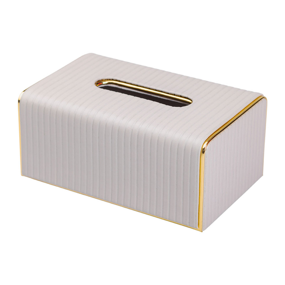 Yiwu Серветниця з еко шкіри 21.5х13х9 см органайзер для серветок на стіл Сірий HP-3-204G Коломия - фото 4