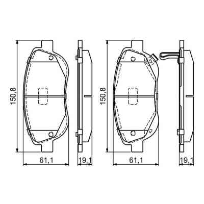 Гальмівні колодки Bosch 0 986 494 682 Вінниця