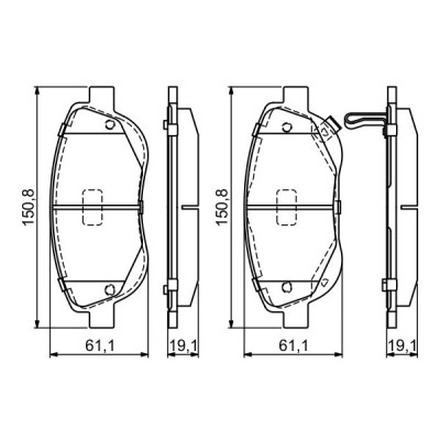 Гальмівні колодки Bosch 0 986 494 682 Вінниця - фото 4